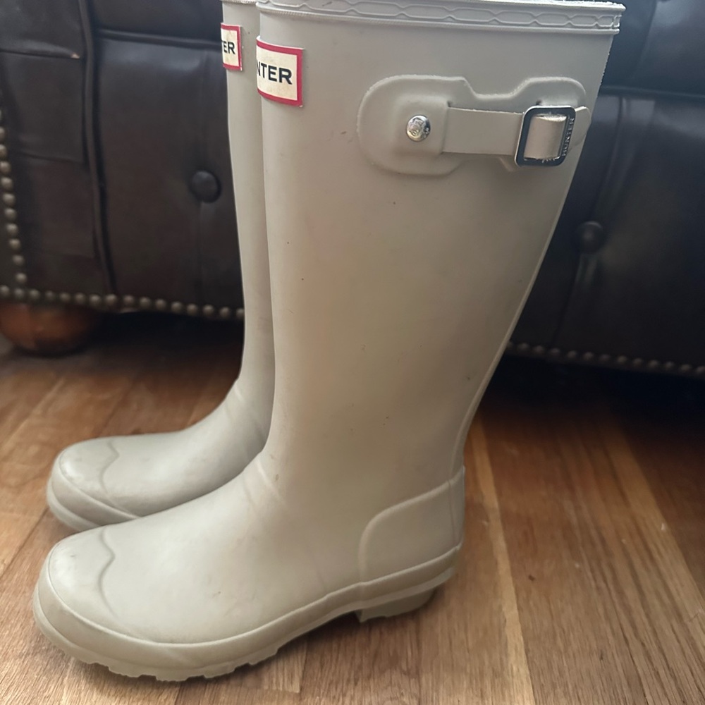 Kids Hunter Light Gray Tall Boots